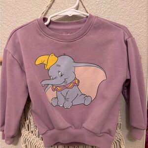 GAP Purple Sweatshirt with Elephant Graphic